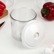 Контейнер Вакуумный 0,6лит КВХ-96-130 (1 ЭТАЖ)