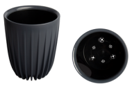 Горшок Сигма 10,2лит Антрацит D-25см (с дренажной системой)