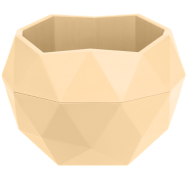 Горшок Топаз 0,45лит Жёлтый Арт-9122 (с дренажной системой)