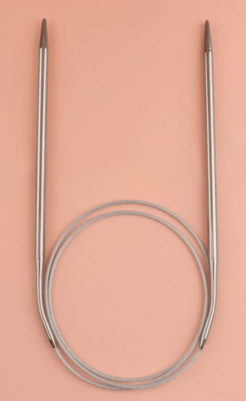 Спицы для Вязания со Шнуром 14/80см (4,5мм) Арт-744688