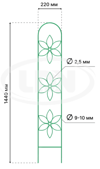 Шпалера Трио (В-144см Ш*22см) Шпалера Трио (В-144см Ш*22см)
