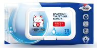 Туалетная бумага влажная INSHIRO 1уп/70шт Арт-SF-655 (водорастворимая)