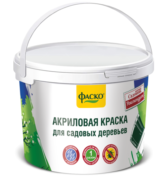 Побелка Краска Акриловая 2,5кг в ведре ФАСКО (1уп/1шт)