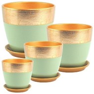 Кашпо Бутон №-РС-121 Валенсия Малахит №-4 (D-21см) Кашпо Бутон №-РС-121 Валенсия Малахит №-4 (D-21см)