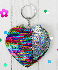 Брелок Сердце Хамелеон мягкий 9*9см