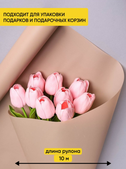 Пленка матовая однотонная Идеал Капучино 60см/10м