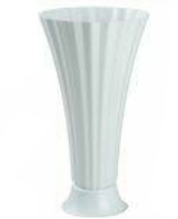 Колба для цветов 215мм Белая высота 405мм (Ангарск)
