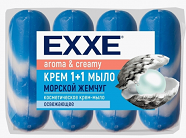 Мыло туалетное EXXE 4шт*90гр Морской жемчуг Синее Fresh Мыло туалетное EXXE 4шт*90гр Морской жемчуг Синее Fresh