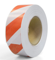 Лента для ограждений неклейкая Светоотражающая 50мм*100м Бело-Красная Klebebänder