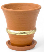 Кашпо Афина Золото Арт-2702 (D-7см)