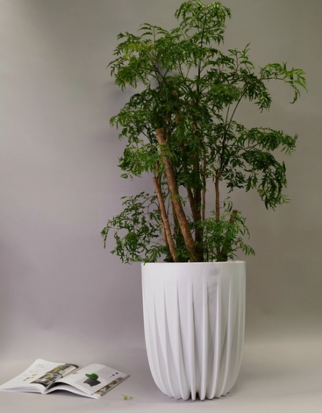 Горшок Сигма 27,3лит Белый D-30см (с дренажной системой)