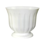 Горшок вазон на ножке Фламинго 15лит Белый на ножке М-1491 (БАШ) (D-35см)