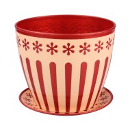 Горшок Валенсия 3,4лит Медно-Беж с поддоном М-4595 (БАШ)