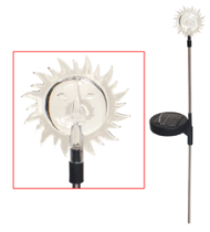 Лампа на солнечной батарее Солнышко 10*8*85см LE3481/2шт