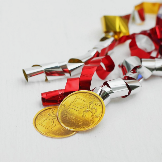 Пневмохлопушка 30см Денежная Арт-3471102