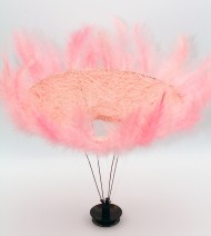 Каркас для букета 25см СИЗАЛЬ ПЕРЬЯ Светло розовый