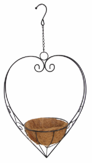 Кашпо метал подвесное Сердце Коковита Арт-КН-32381 (28*44*74см)