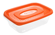 Контейнер пластиковый пищевой 1,6лит прозрачный с крышкой Арт-1720/09/13