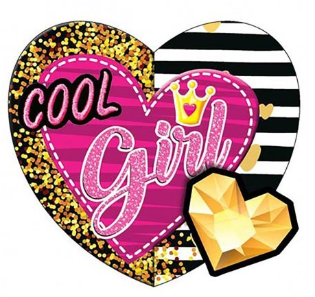 Валентинка COOL girl Арт-2-55-14251 20шт