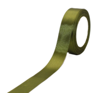 Лента Атласная 25мм*25ярд Киви/Болотная