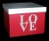 Коробка LOVE Квадратная №2 L21см W21см H16см