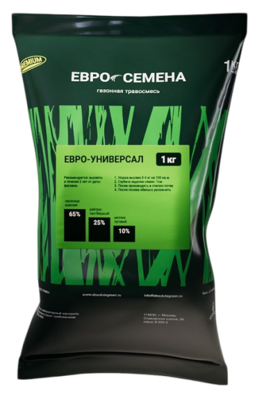 Газон Евро-Универсал 1кг (1уп/1шт) Газон Евро-Универсал 1кг (1уп/1шт)