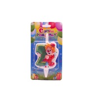 Свеча Цифра 2 Клоун 2982