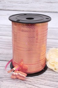 Лента Золот полос 0,5см*250ярд Диагональ Брусничная А-0560