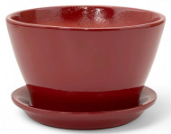 Кашпо Беллита Глянец Вишнёвое D-12см Арт-ГЛ-910 Кашпо Беллита Глянец Вишнёвое D-12см Арт-ГЛ-910