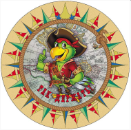 Тарелка бумажная Так Держать (1уп/6шт) D-18см 62.021