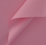 Пленка Листами Матовая однотонная Розовая 58/58см (1уп/10шт) Цена за 1 ЛИСТ