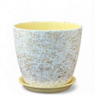 Кашпо Бутон №-РС-191 Яшма Белая №-4 D-21см