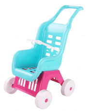 Коляска для кукол Голубая Арт-М-5994