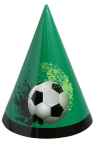 Колпак бумаж Футбол (набор 6шт) 2-17-0015