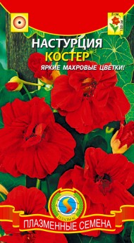 Цветы Настурция Костёр ЦВ/П (ПЛАЗМА) 9шт однолетник до 1,5м
