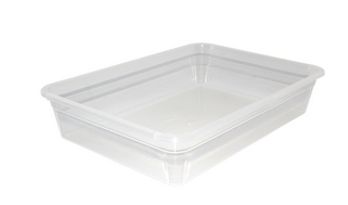 Лоток пластиковый для пищевых продуктов 5лит 355*255*70мм с Крышкой МИЛИХ Арт-06450
