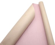 Бумага матовая двусторонняя Кофе с Молоком-Розовая 70см*10м