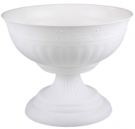 Горшок вазон на ножке Венеция 17лит 445мм Белый М-3128 (БАШ) (D-44см)