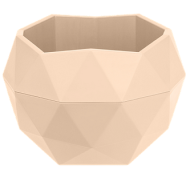 Горшок Топаз 2,5лит Кремовый Арт-9144 (с дренажной системой)