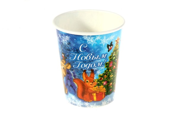 Стакан бумажный С Новым годом 1уп/6шт 225мл 301640