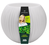 Горшок Сфера 1,7лит Белый (с дренажной системой)