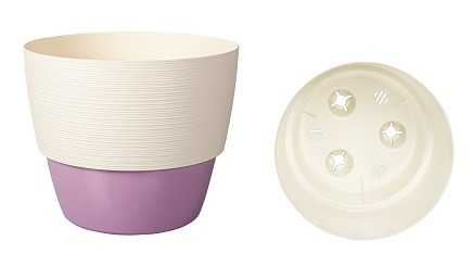 Горшок Валенсия 2,5лит Ваниль-Вереск D-17,5см (с дренажной системой) Горшок Валенсия 2,5лит Ваниль-Вереск D-17,5см (с дренажной системой)