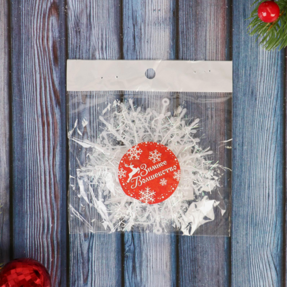 Набор снежинок Пушинка 100мм*3шт Арт-811294