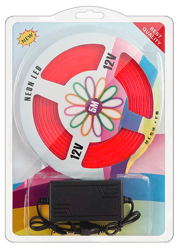 Электрогирлянда Дюралайт 5м Красная Арт-3476 (от розетки без пульта)