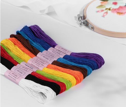 Набор ниток Мулине МИКС 10шт (8+/-1м) Цена за Набор!