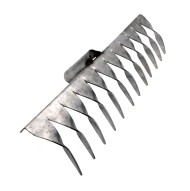 Грабли витые нержавейка 12 зубцов без черенка