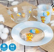 Набор Детской посуды Доляна Мишутка 3 предмета Арт-4970987