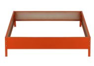 Клумба Оцинкованная Квадро 100*100*15см Оранжевая Greengo Арт-3185452 Грядка