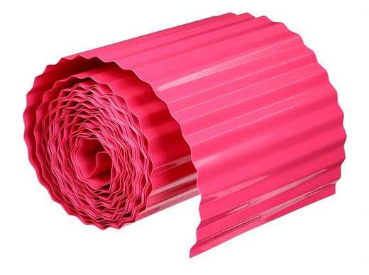 Лента Бордюрная гофрированная 20см*9м Комфотр Greengo Розовая Арт-4833134