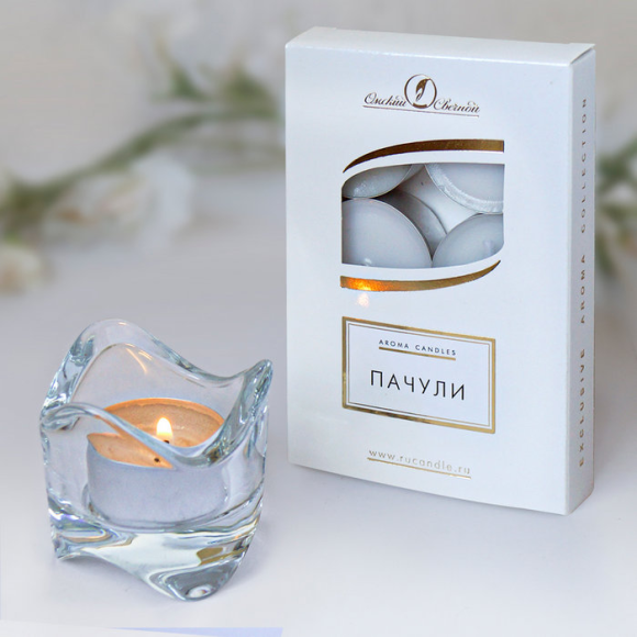 Свеча гильза Ароматизир Элит Пачули Набор 6шт*12гр